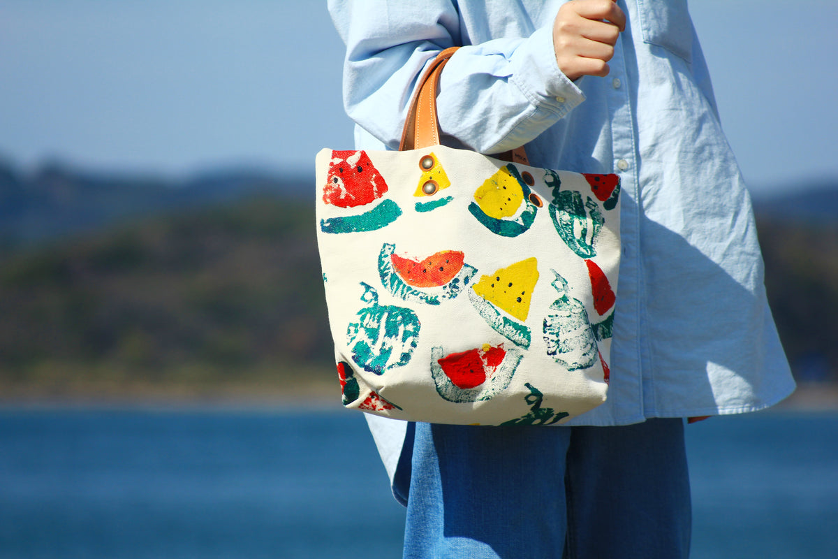 黄赤スイカ Totebag（M） – Miko-BAG