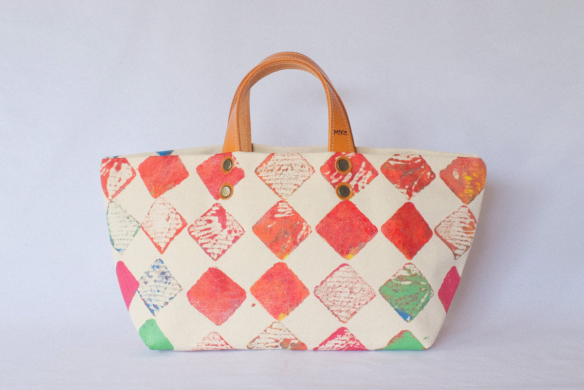 レッド菱形◇ Tote bag（SM） – Miko-BAG